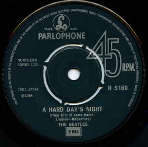 Beatles, The - A Hard Day's Night c/w Things We Said Today (UK Pressing) (Single, Reissue, Mono) (Pre-Loved)