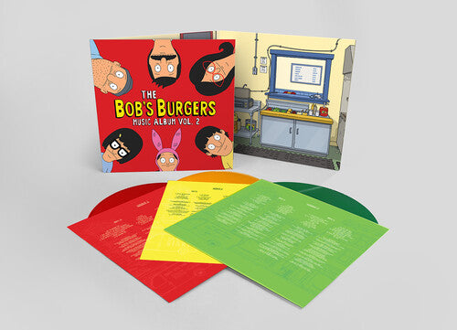 Various - The Bob's Burgers Music Album Vol. 2 (Red, Yellow, Green Vinyl, Gatefold)