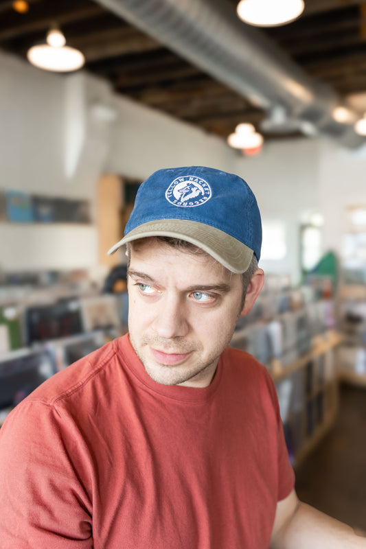 Yellow Racket Hat - Otto "Dad Hat" - Navy/Khaki