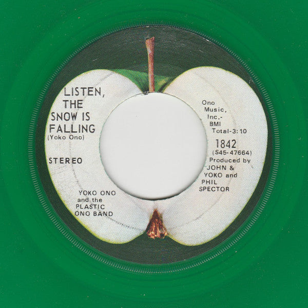 Lennon, John & Yoko And The Plastic Ono Band With The Harlem Community Choir - Happy Xmas (War Is Over) (Green Vinyl, 7" Single) (Pre-Loved)