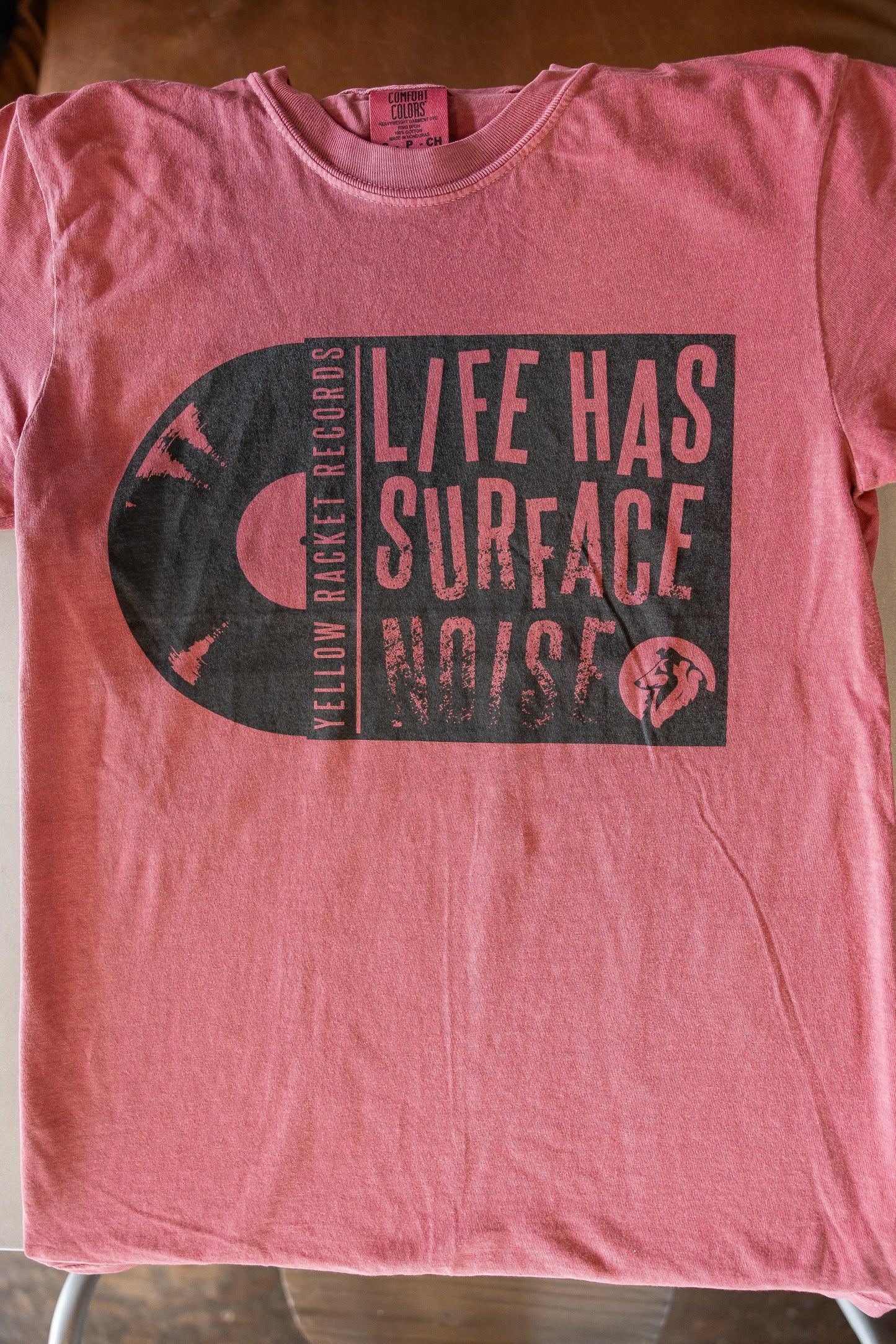 "Life Has Surface Noise" - Brick Red Comfort Colors T-Shirt