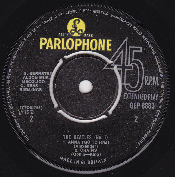 Beatles, The - The Beatles No. 1 (UK Pressing) (EP, Repress, Mono) (Pre-Loved)