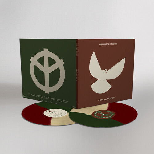 Hiss Golden Messenger - O Come All Ye Faithful (Indie Exclusive, Bone/Green/Red, Tri-Color Segment Vinyl, Christmas)