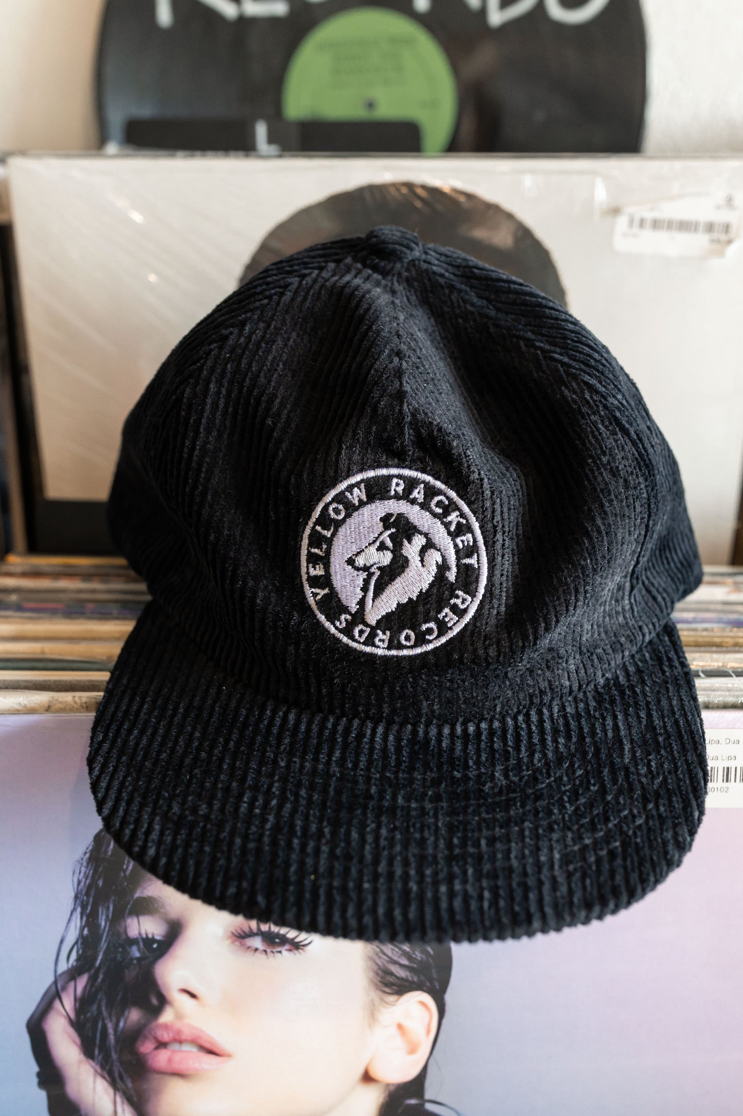 Yellow Racket Hat - Weld Black Corduroy