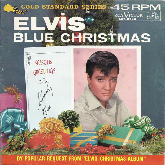 Presley, Elvis - Wooden Heart/Blue Christmas (7", White Label Promo) (Pre-Loved)