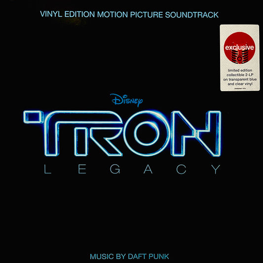 Daft Punk - TRON: Legacy (Motion Picture Soundtrack) (2 x Vinyl, Target Exclusive, Blue Transparent & Clear Vinyl) (Pre-Loved)