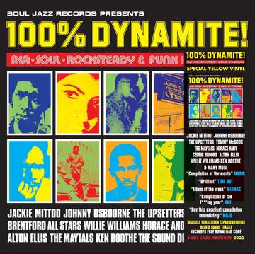 Soul Jazz Records Presents - 100% DYNAMITE! Ska, Soul, Rocksteady & Funk in Jamaica (RSD 2022)