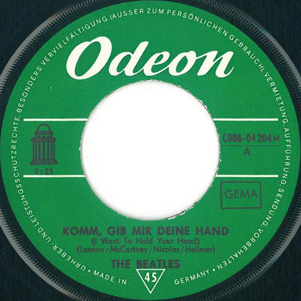 Beatles, The - Komm, Gib Mir Deine Hand/Sie Liebt Dich (German Pressing) (1976, Single, Reissue, Mono) (Pre-Loved)