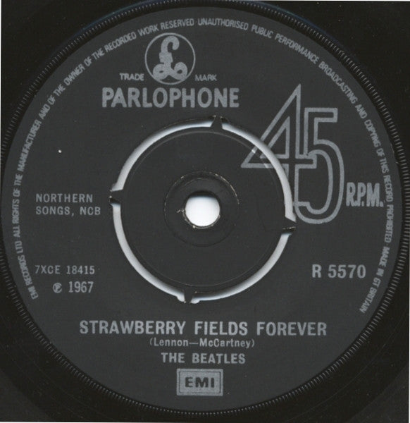 Beatles, The - Strawberry Fields Forever c/w Penny Lane (UK Pressing) (1976, Single, Reissue, Mono) (Pre-Loved)