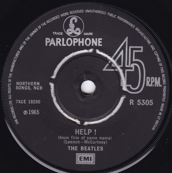 Beatles, The - Help! b/w I'm Down (UK Pressing) (Single, Reissue, Mono) (Pre-Loved)
