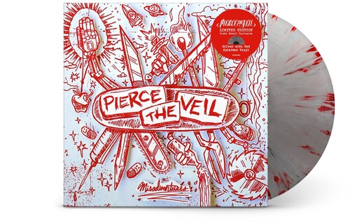Pierce the Veil - Misadventures (Indie Exclusive, Limited Edition, Red, Silver Vinyl)