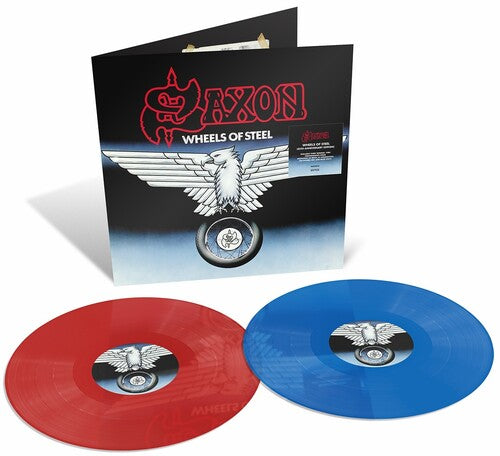 Saxon - Wheels Of Steel (45th Anniversary Edition, Blue, Red Vinyl) (RSD 2025)