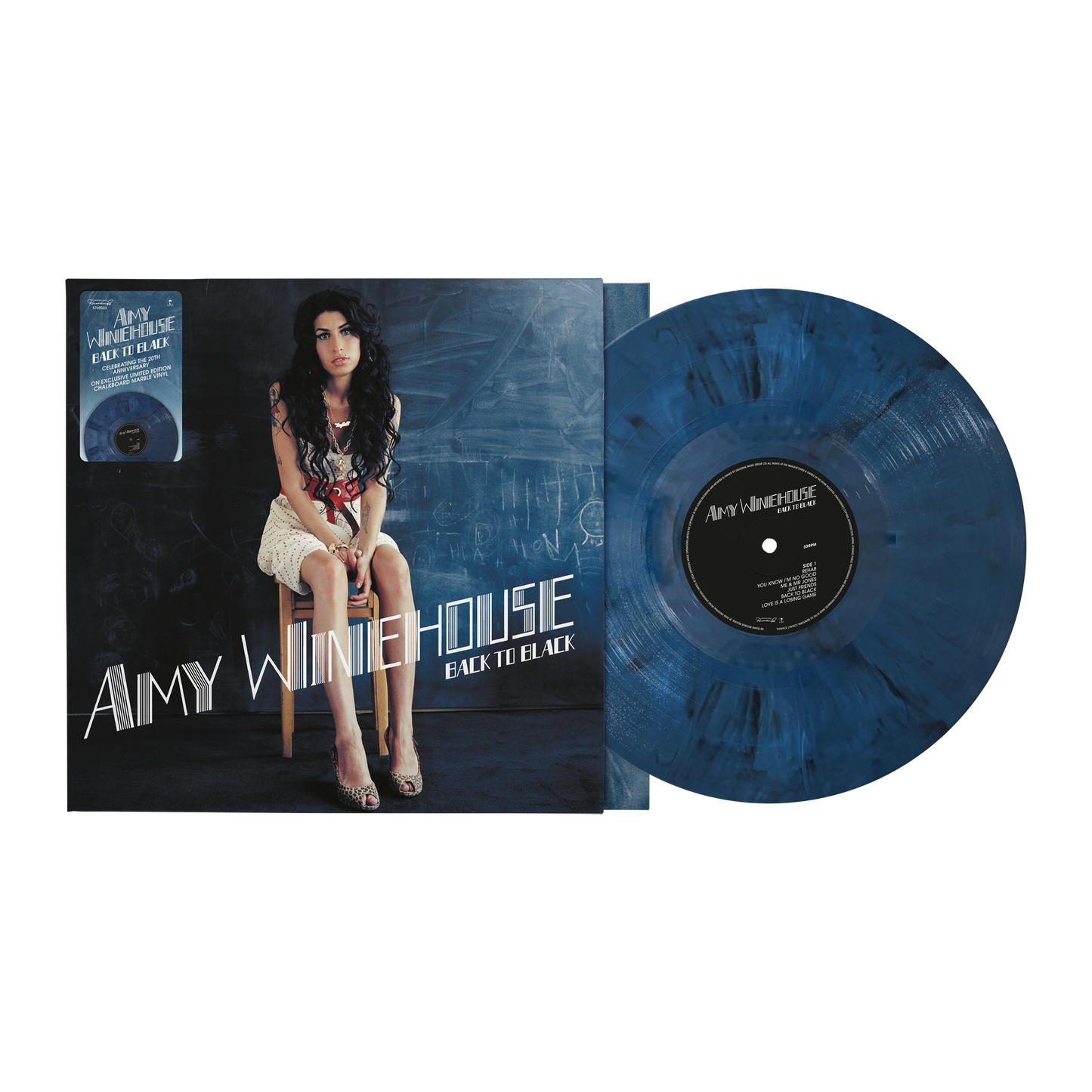 PRE-ORDER - Winehouse, Amy - Back to Black (Indie Exclusive, 20th Anniversary, Limited Edition, Chalkboard Marble Vinyl) (10/23)