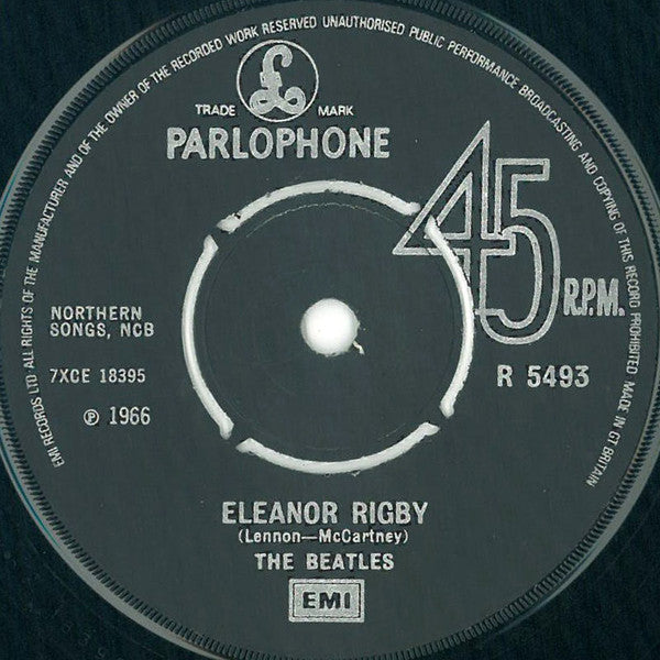 Beatles, The - Yellow Submarine c/w Eleanor Rigby (UK Pressing) (1976, Single, Reissue, Mono) (Pre-Loved)