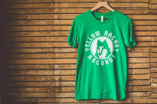 Yellow Racket Retro Green T-Shirt