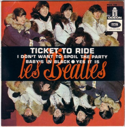 Beatles, Les - Ticket To Ride (French Pressing) (EP, Reissue, Red Labels) (Pre-Loved)