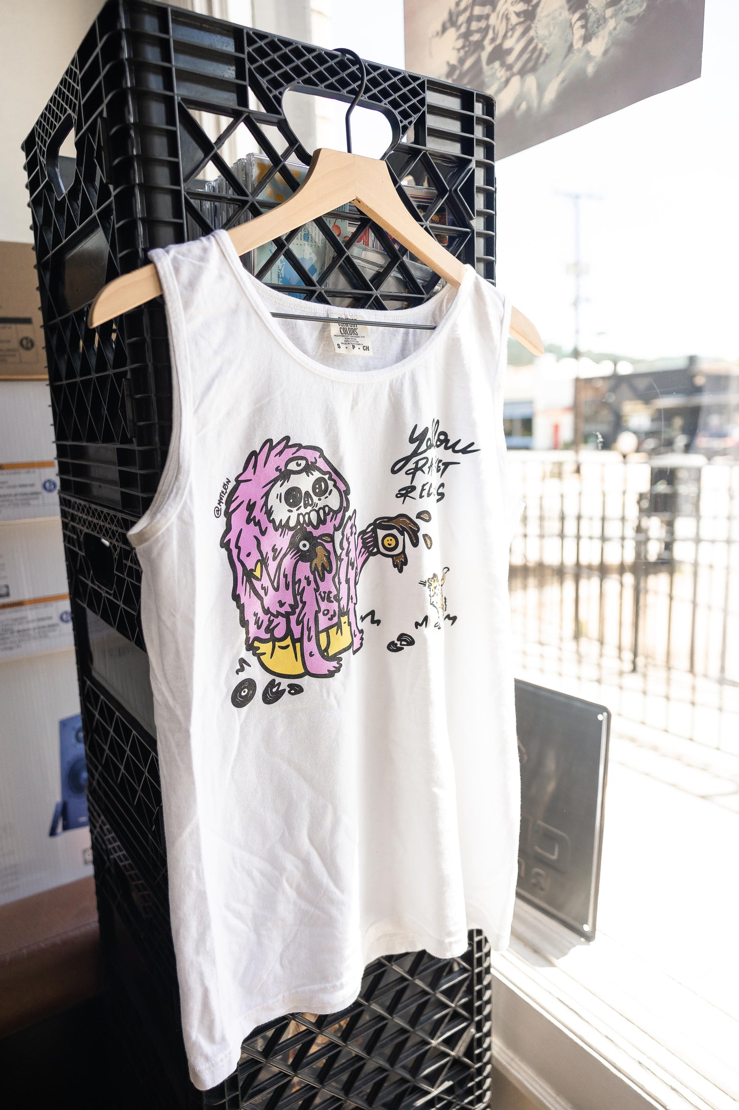 Yellow Racket Collie vs. Monster Tank Top