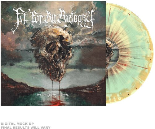Fit for An Autopsy - The Sea of Tragic Beasts - (Yellow, Mint & Orange Splatter)