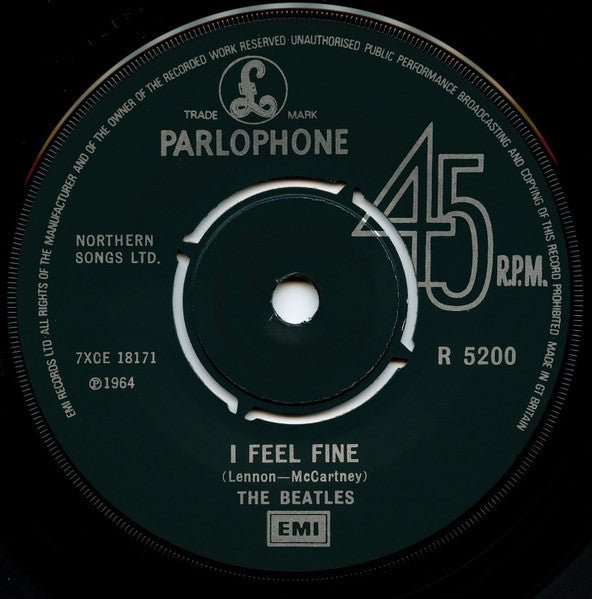 Beatles, The - I Feel Fine c/w She's A Woman (UK Pressing) (Single, Reissue, Mono) (Pre - Loved) - VG+ - Beatles, The - I Feel Fine c/w She's A Woman (UK Pressing) (Single, Reissue, Mono) - Vinyl 7" Singles - Yellow Racket Records