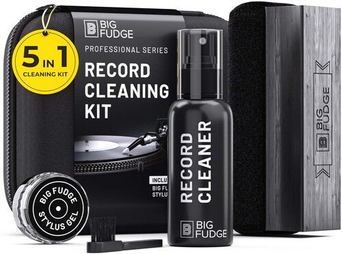 Big Fudge - BFRC-Pro102 5-IN-1 Vinyl Record Cleaning Kit With Soft Zip Case - 850020702398 - Vinyl Accessories - Yellow Racket Records