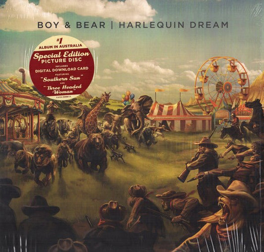 Boy & Bear - Harlequin Dream (Picture Disc, Special Edition) (Pre - Loved) - VG+ - Boy & Bear - Harlequin Dream - Vinyl LP's - Yellow Racket Records