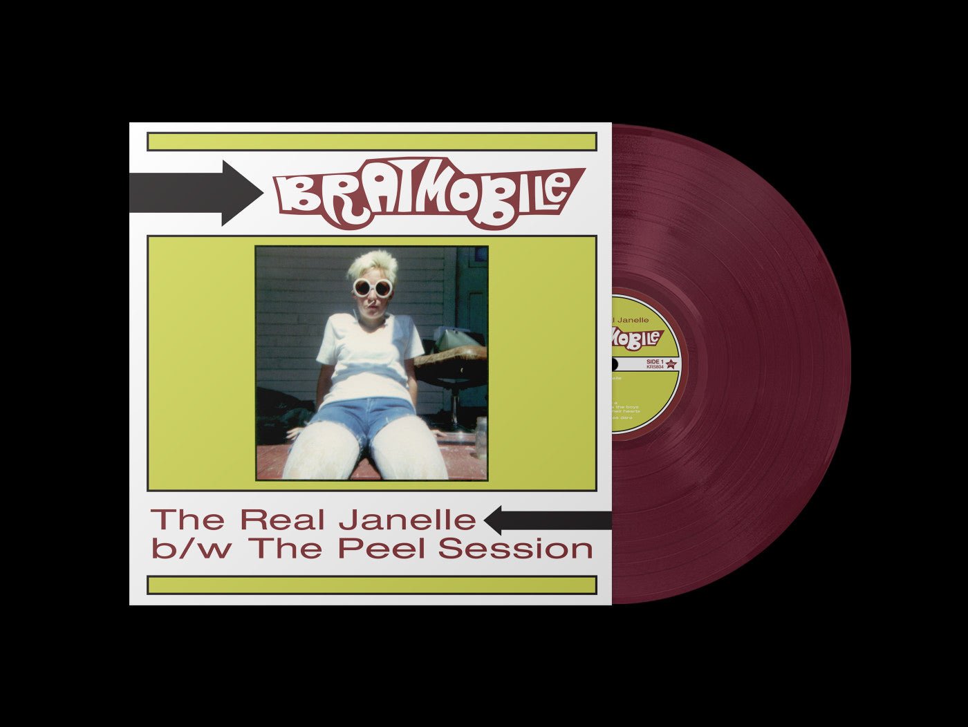 Bratmobile - Real Janelle / Peel Session (Limited, Maroon Vinyl) (RSD Black Friday 2025) - 759656080415 - Vinyl LP's - Yellow Racket Records