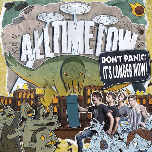 All Time Low - Don't Panic: It's Longer Now (Green/White/Yellow Vinyl) (Pre-Loved)