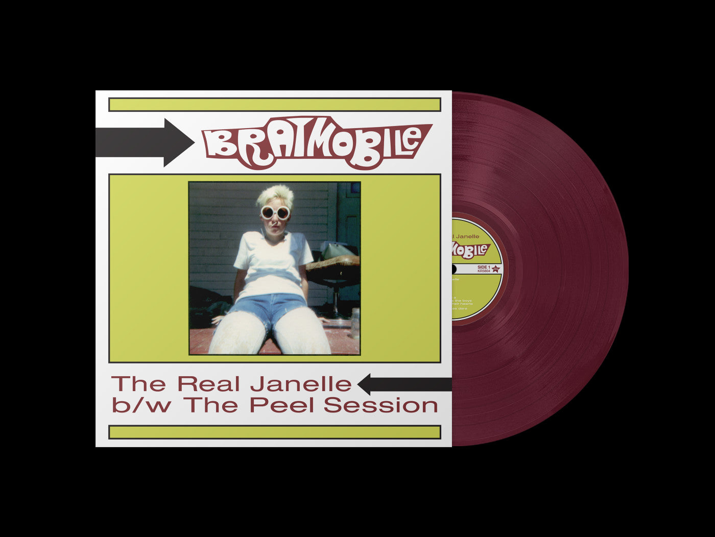 Bratmobile - Real Janelle / Peel Session (Limited, Maroon Vinyl) (RSD Black Friday 2025)