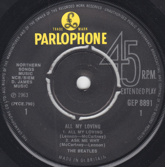 Beatles, The - All My Loving (UK Pressing) (Mono, Repress) (Pre-Loved)