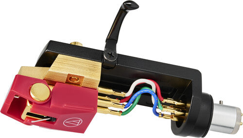 Audio-Technica - AT-VM740xML (Dual Moving Magnet Headshell/Cartridge Combo Kit with Nude Microlinear Stylus Red/Gold)