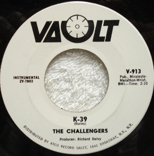 Challengers, The - K - 39 (7", Single, Promo) (Pre - Loved) - VG+ - Challengers, The - K-39 (7", Single, Promo) (Pre-Loved) - Vinyl 7" Singles - Yellow Racket Records