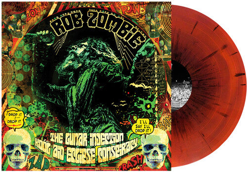 Zombie, Rob - Lunar Injection Kool Aid Eclipse Conspiracy (Ox Blood & Orange Swirl w/ Black Splatter)