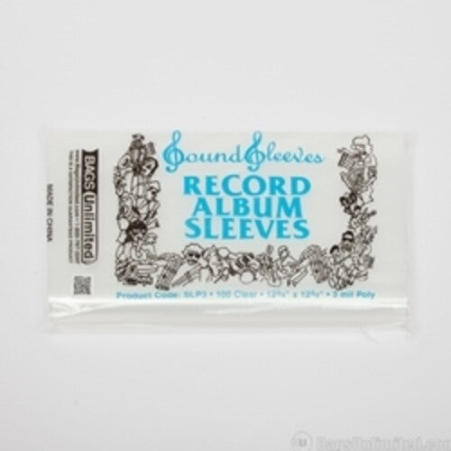 Bags Unlimited - 12" Poly Album Sleeve -100 ct 3 mil No Flap