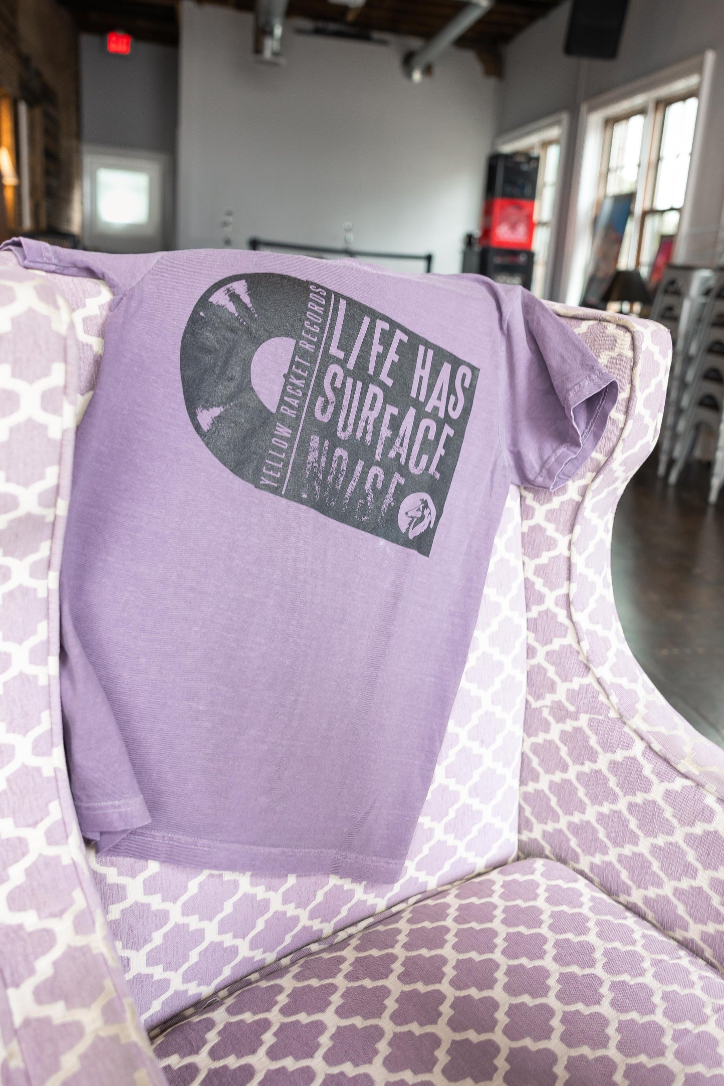 "Life Has Surface Noise" - Wine Purple Comfort Colors T-Shirt