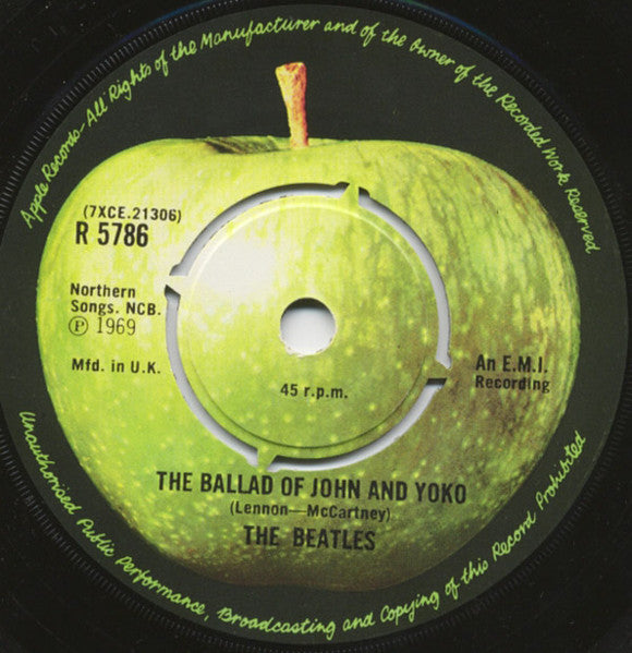 Beatles, The - Ballad Of John And Yoko c/w Old Brown Shoe (UK Pressing) (Single, Reissue, Stereo) (Pre-Loved)