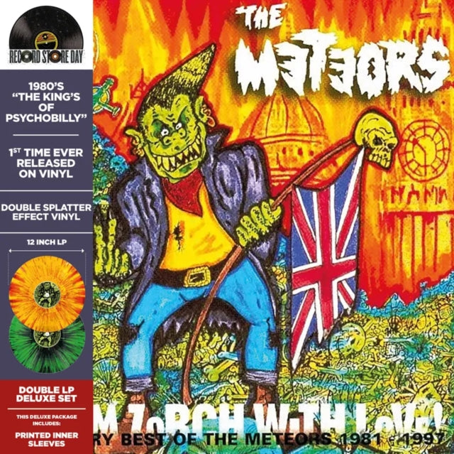 Meteors, The - From Zorch With Love: The Very Best Of 1981-1997 (Deluxe, 2LP, Red, Yellow Marble Vinyl) (RSD 2026)