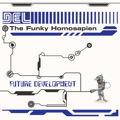 Del The Funky Homosapien - Future Development (Royal Blue, Silver Vinyl) - 826257047410 - Vinyl LP's - Yellow Racket Records