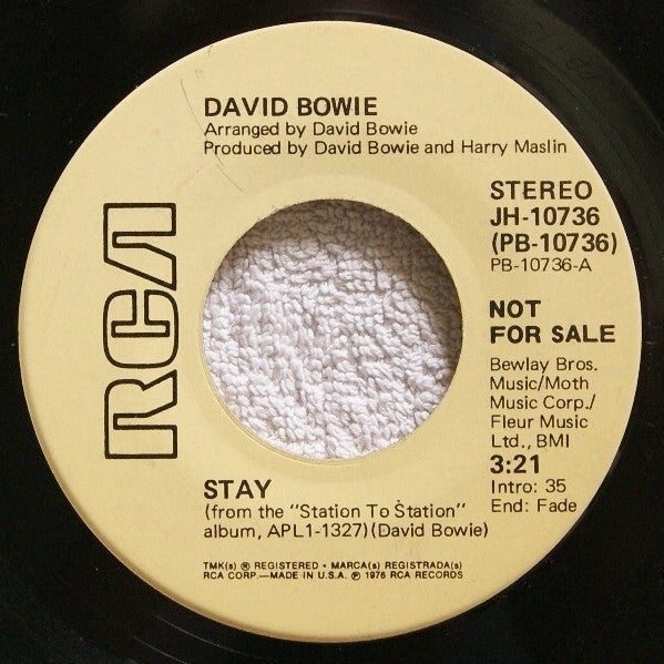 Bowie, David - Stay (7", Stereo, Mono, Promo Copy) (Pre-Loved)
