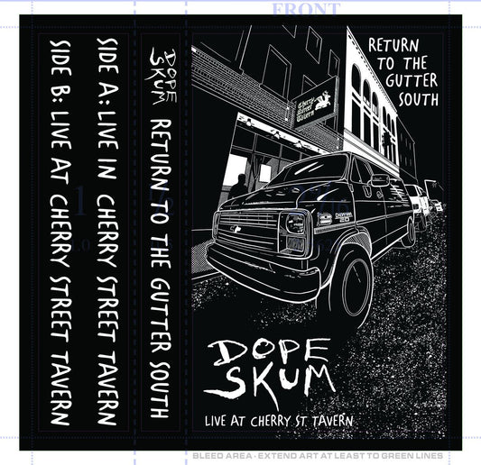 Dope Skum - Gutter South: Live at Cherry Street Tavern (Cassette) - N - Dope Skum - Gutter South: Live at Cherry Street Tavern (Cassette) - Cassettes - Yellow Racket Records