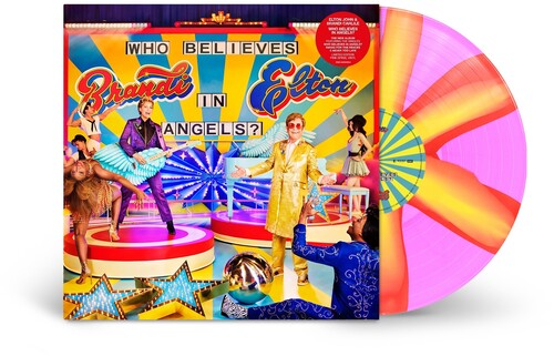 John, Elton & Brandi Carlile - Who Believes In Angels? (Indie Exclusive, Limited Edition, Pink, Orange Vinyl)