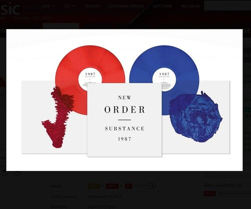 New Order - Substance (Blue, Red Vinyl, 2023 Reissue)