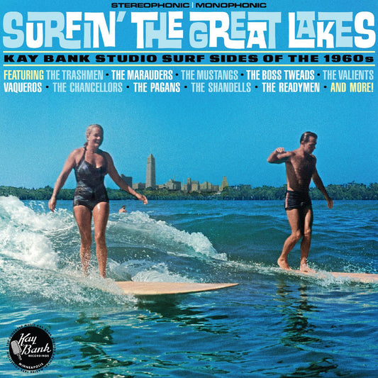 Various - Surfin' The Great Lakes: Kay Bank Studio (Seaglass Blue Vinyl, RSD 2023)