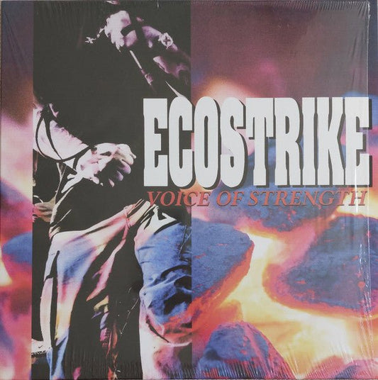 Ecostrike - Voice Of Strength (200 Total Copies, Electric Blue with Red Splatter Vinyl) (Pre - Loved) - VG+ - Ecostrike - Voice Of Strength - Vinyl LP's - Yellow Racket Records