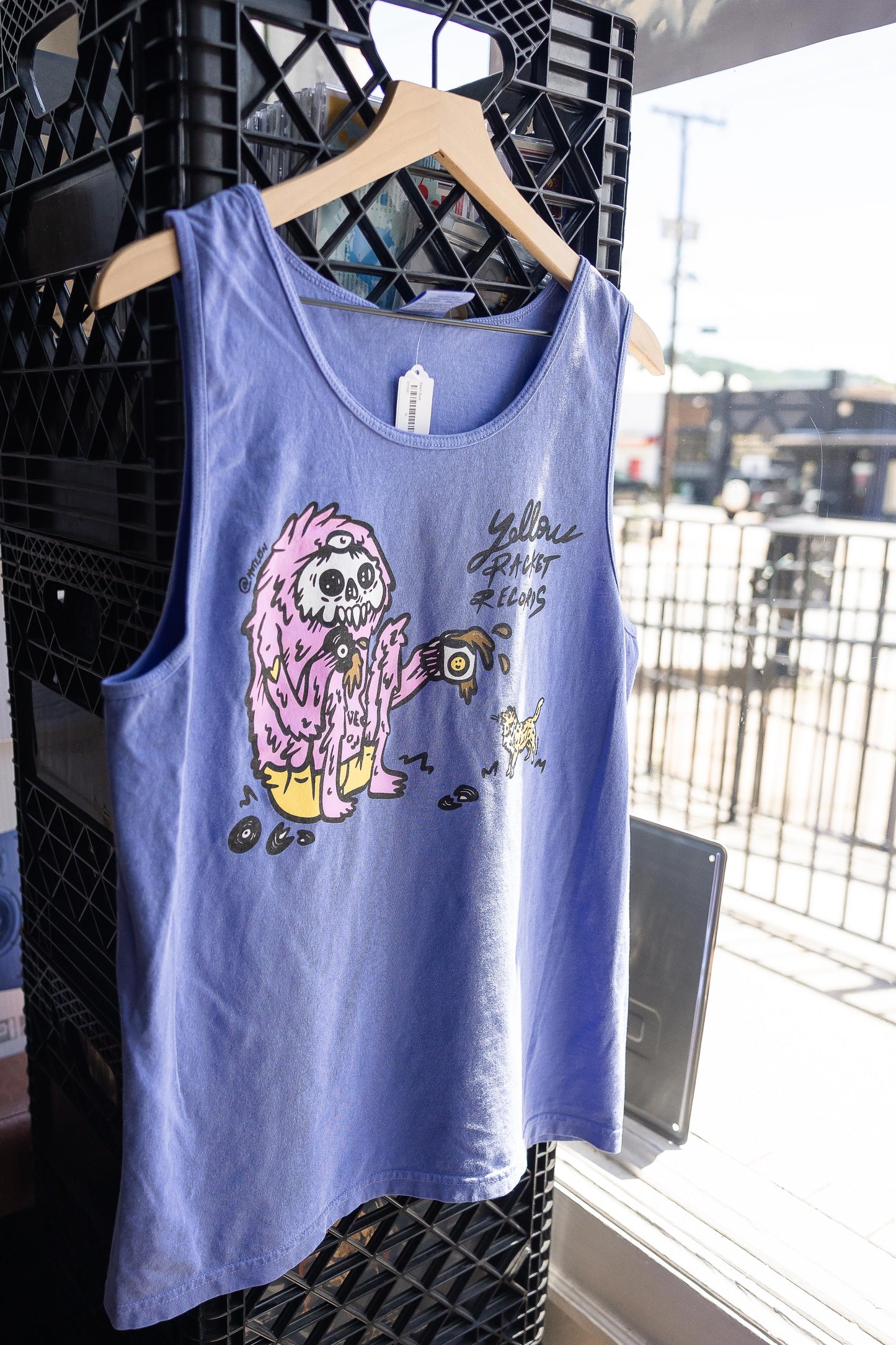Yellow Racket Collie vs. Monster Tank Top