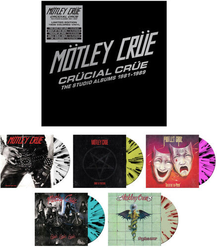 Motley Crue - Crucial Crue: The Studio Albums 1981-1989 (Limited Edition, Box Set, Colored Vinyl)