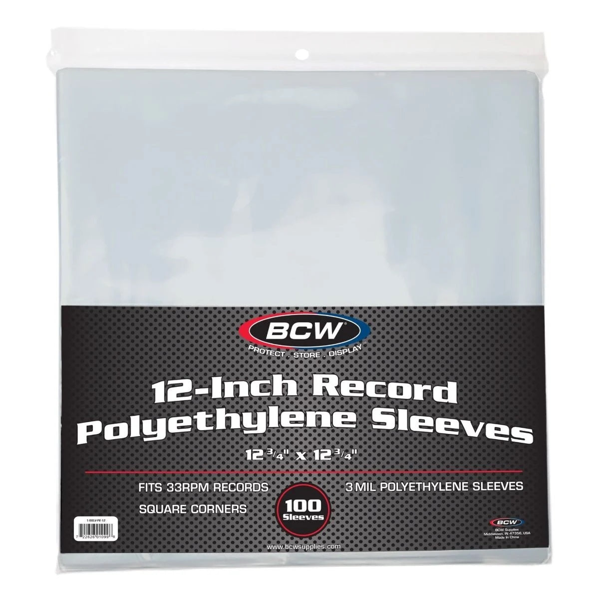 BCW - 12 Inch Record Sleeves - Polyethylene