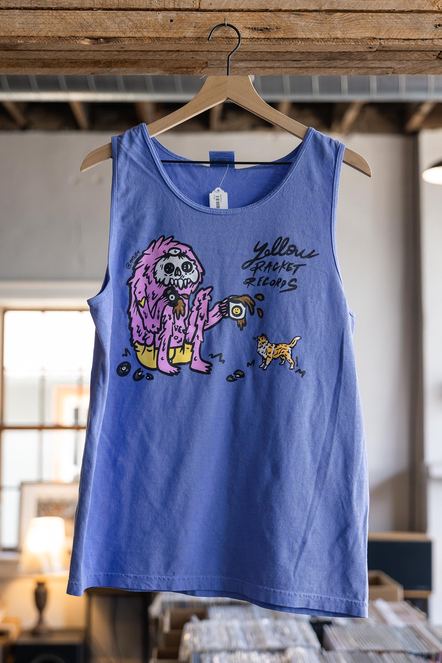 Yellow Racket Collie vs. Monster Tank Top
