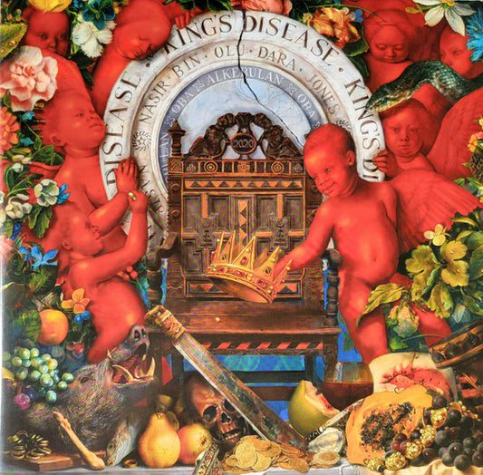 Nas - King's Disease (2 x Vinyl, Limited Edition, Milky Clear w/Red, Yellow, Orange Splatter Vinyl) (Pre-Loved)