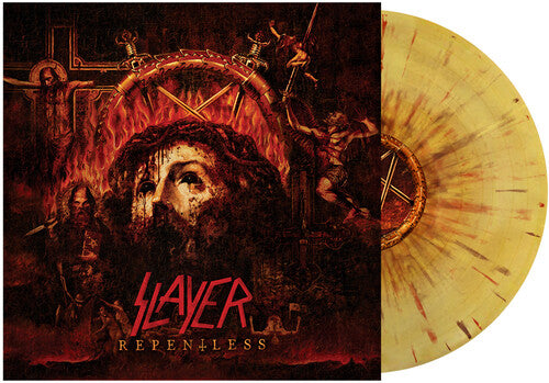 Slayer - Repentless  (Beer Mustard Swirl w/ Red & Brown Splatter)