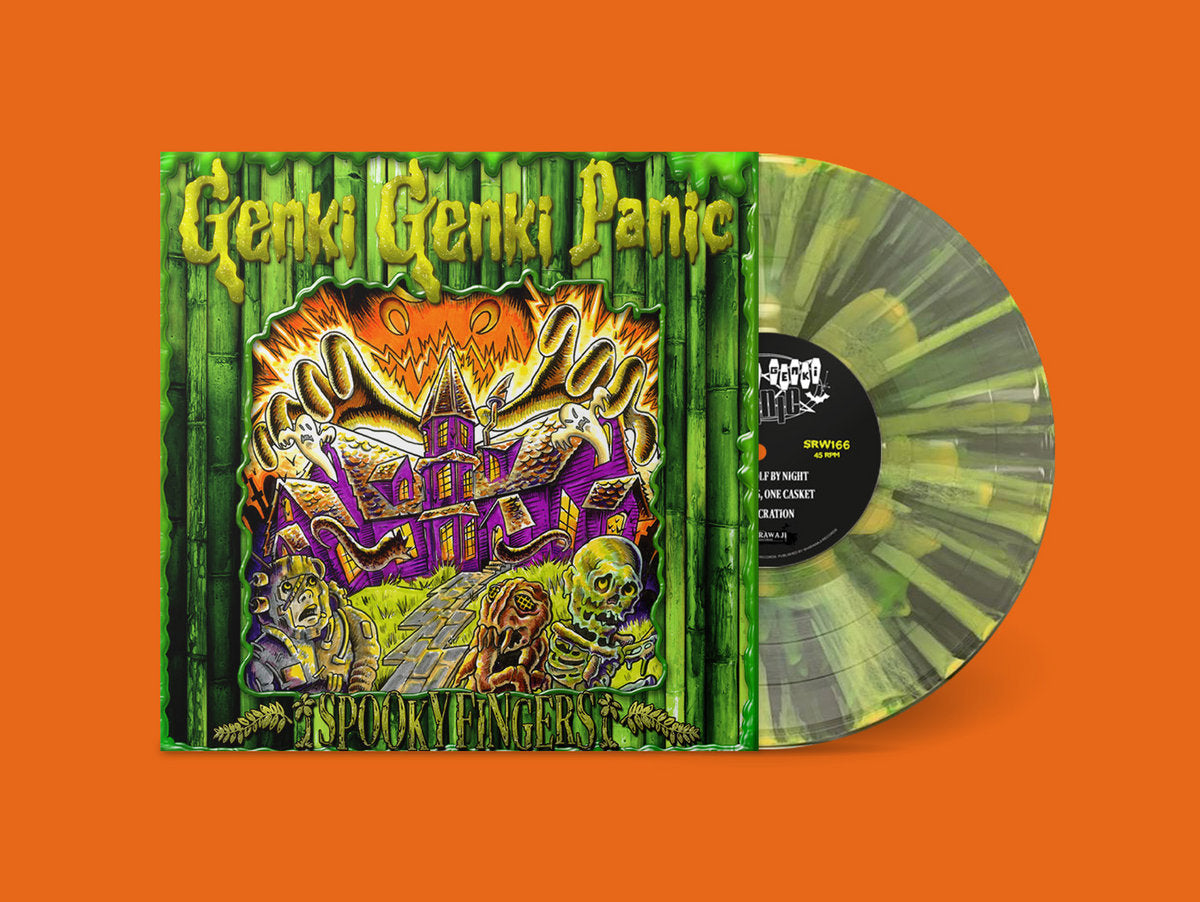 Genki Genki Panic - Spooky Fingers (Translucent Crystal Slime Green 10" Vinyl EP)